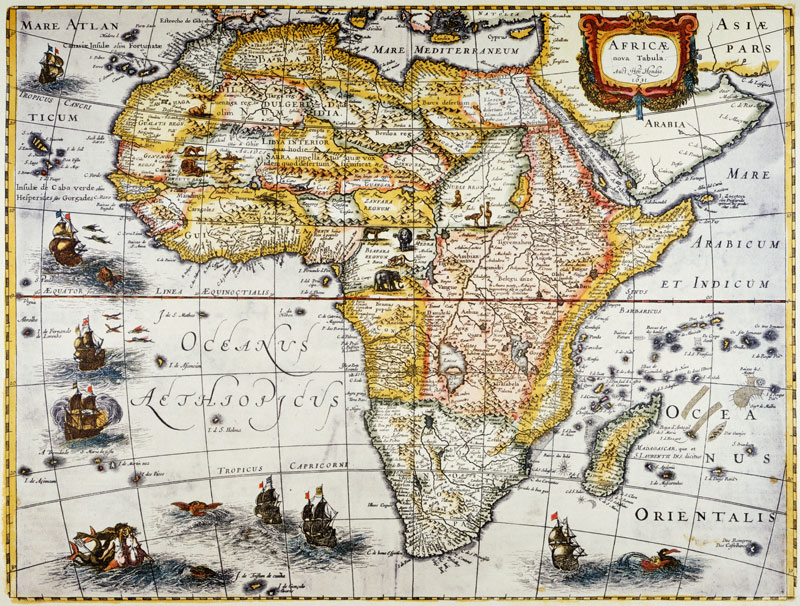 Africa, Map van Hendrik Hondius