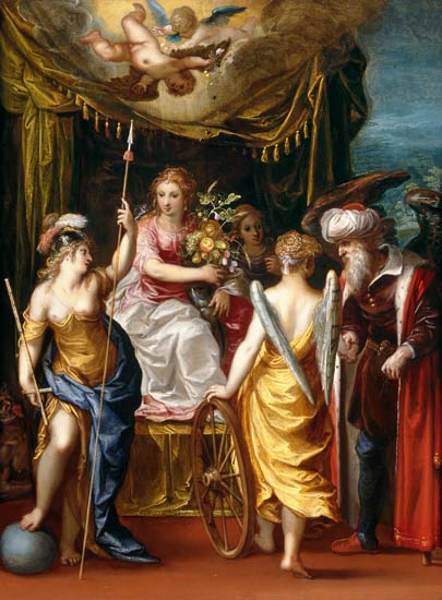 Minerva, Abundance and Fortune van Hendrik van the Elder Balen