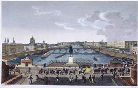 The Pont Neuf. c.1815-20 (colour engraving)