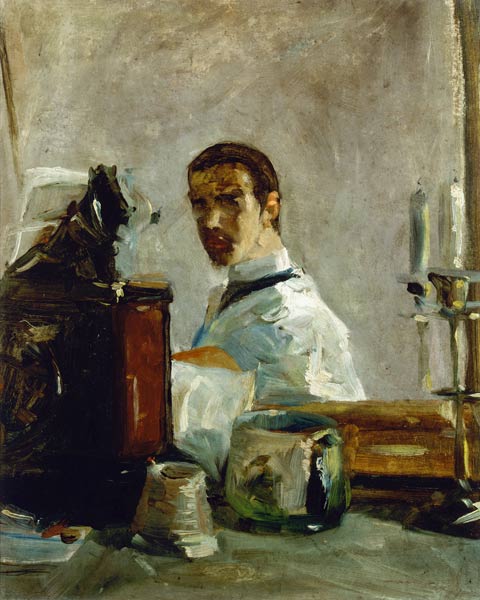 Zelfportret voor de spiegel door Henri de Toulouse-Lautrec