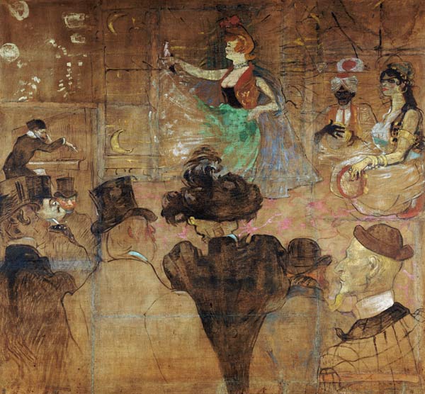 La Goulue Dancing van Henri de Toulouse-Lautrec