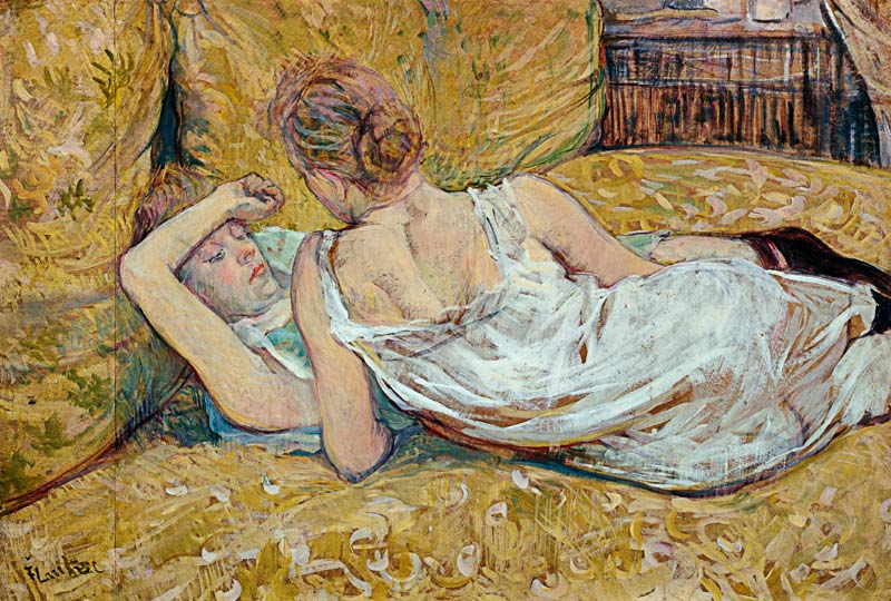 Die zwei Freundinnen van Henri de Toulouse-Lautrec