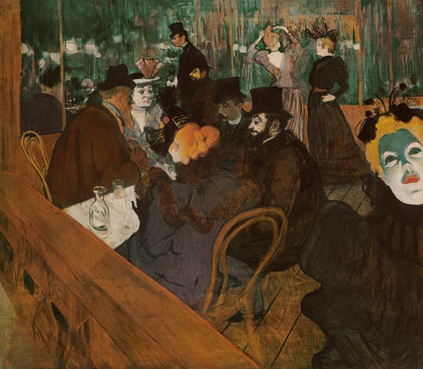 Im Moulin Rouge van Henri de Toulouse-Lautrec
