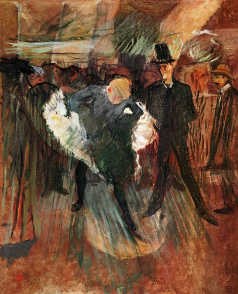 La Goulue and Valentin le Desosse van Henri de Toulouse-Lautrec