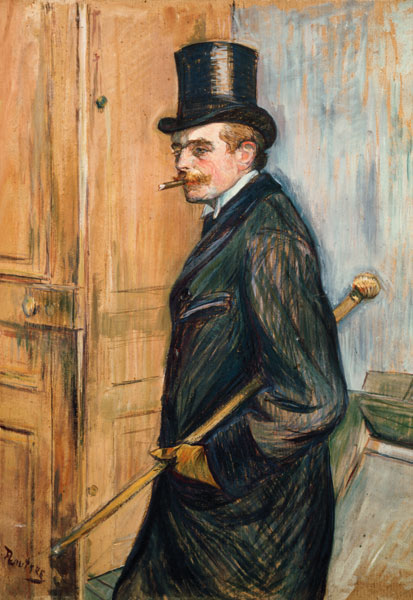 Louis Pascal im Profil van Henri de Toulouse-Lautrec