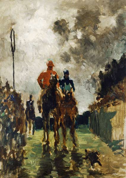 The Jockeys van Henri de Toulouse-Lautrec