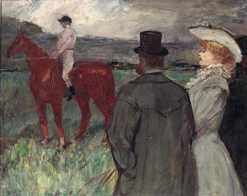 At the Racecourse, 1899 (oil on canvas) van Henri de Toulouse-Lautrec