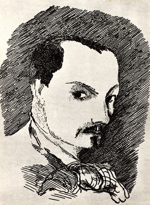 Charles Baudelaire (1821-1867) van Henri de Toulouse-Lautrec