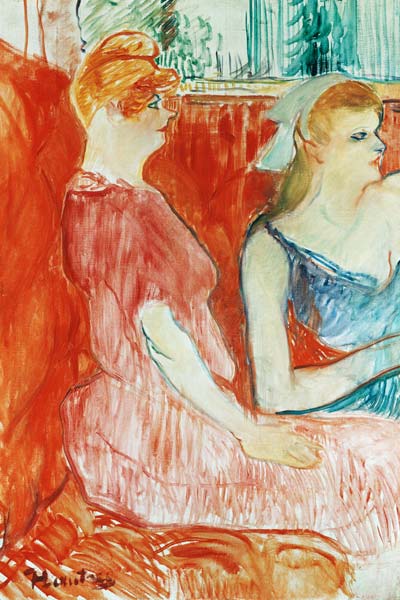 Im Salon der Rue des Moulins. van Henri de Toulouse-Lautrec