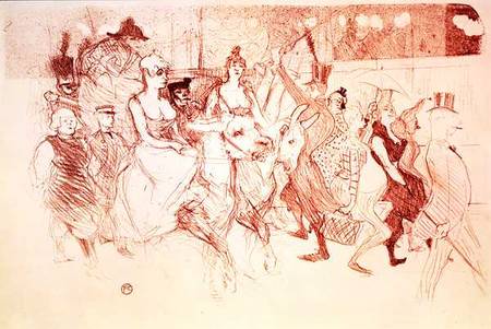 A Gala at the Moulin Rouge van Henri de Toulouse-Lautrec