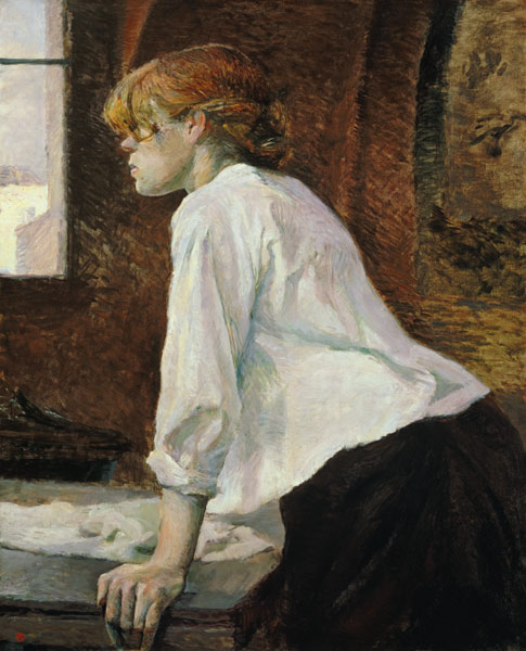 De wasvrouw Henri de Toulouse-Lautrec van Henri de Toulouse-Lautrec