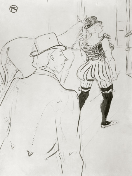 Behind the Scenes van Henri de Toulouse-Lautrec
