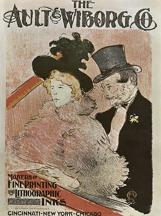 Au concert (Poster) van Henri de Toulouse-Lautrec