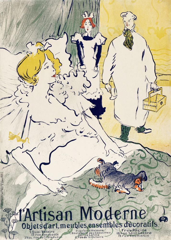 Lartisan Moderne (1896) van Henri de Toulouse-Lautrec