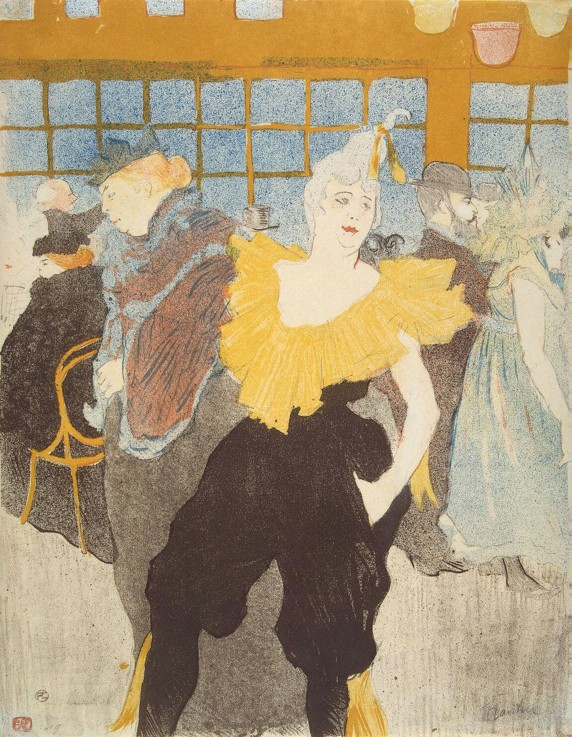 La Clownesse in the Moulin Rouge van Henri de Toulouse-Lautrec