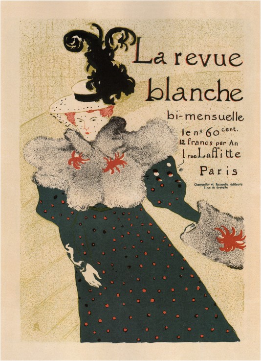 La Revue Blanche (Poster) van Henri de Toulouse-Lautrec