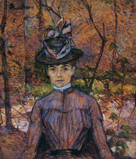 Portrait of Suzanne Valadon (1865-1938) van Henri de Toulouse-Lautrec