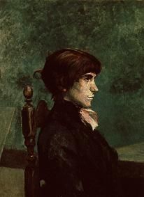 Sitzende junge Frau. van Henri de Toulouse-Lautrec