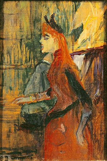 The Singing Lesson van Henri de Toulouse-Lautrec
