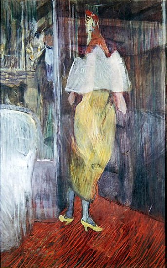 Woman Entering a Box at the Theatre van Henri de Toulouse-Lautrec
