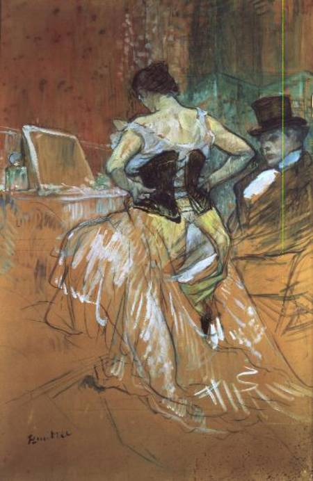 Woman at her Toilet, study for 'Elles' van Henri de Toulouse-Lautrec