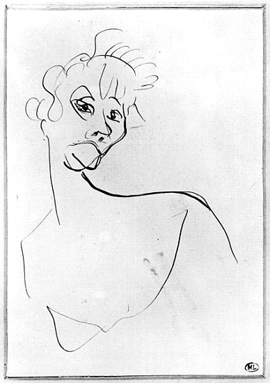 Yvette Guilbert (1867-1944) 1894 van Henri de Toulouse-Lautrec