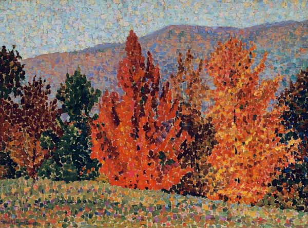 Autumn Landscape van Henri-Edmond Cross