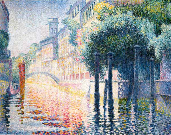 Kanal in Venedig van Henri-Edmond Cross