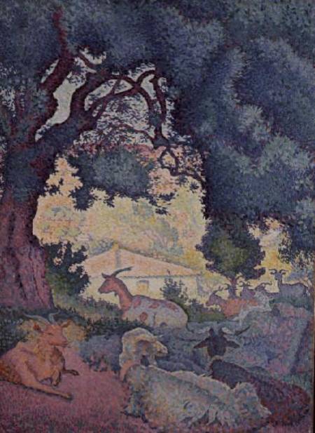 Landscape with Goats van Henri-Edmond Cross