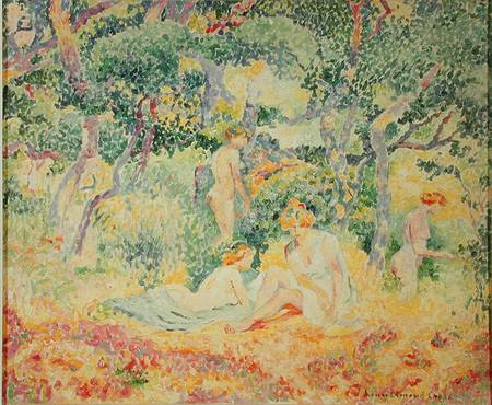 Nudes in a Wood van Henri-Edmond Cross