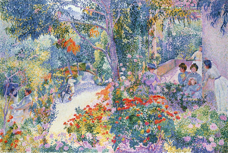 Afternoon in the Garden van Henri Edmond Cross