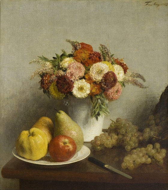 Flowers and Fruit van Henri Fantin-Latour