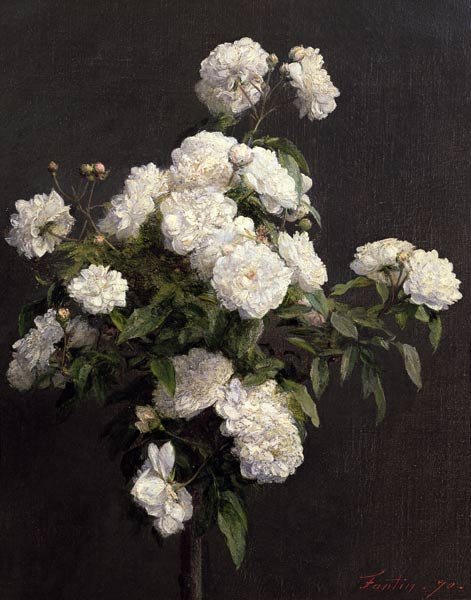 White Roses van Henri Fantin-Latour
