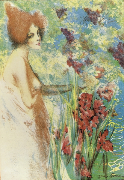 Fleur de May (colour litho)  van Henri Heran