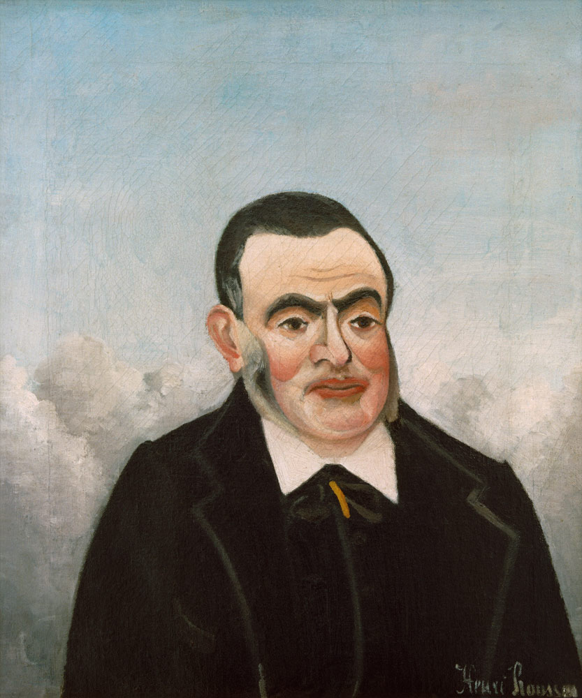 H.Rousseau, Portrait of a Man van Henri Julien-Félix Rousseau