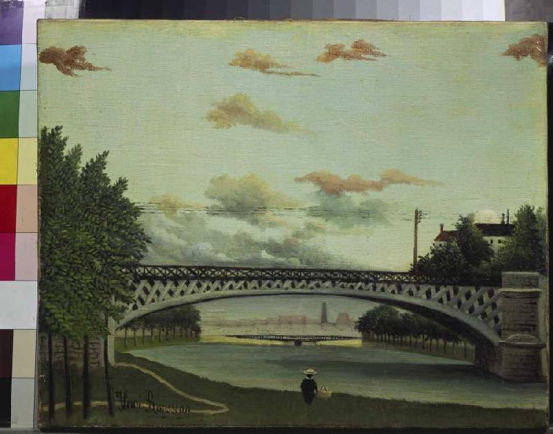 Die Brücke von Charenton van Henri Julien-Félix Rousseau