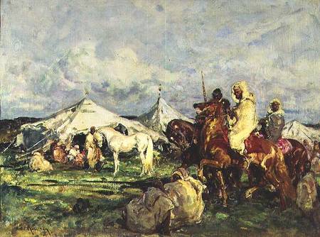 The Horsemen van Henri Julien-Félix Rousseau