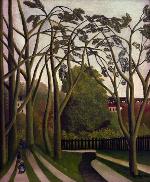 H.Rousseau, Spring landscape Bièvre van Henri Julien-Félix Rousseau