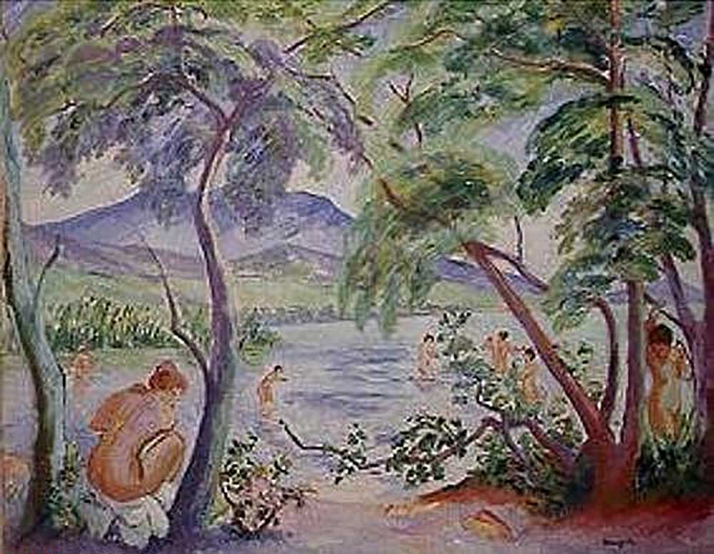 Landscape with bathers van Henri Manguin