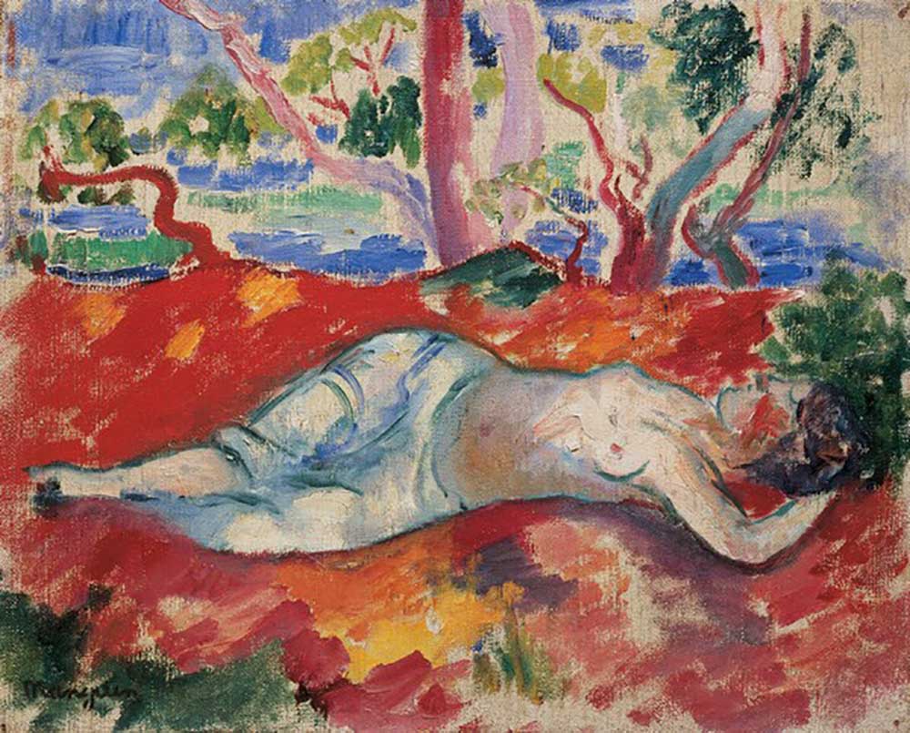 A Sleeping Woman (La Femme Endormie) van Henri Manguin