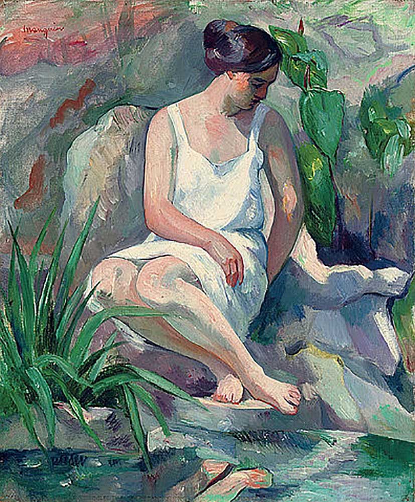 Seated bathers at Cassis (Jeanne) van Henri Manguin