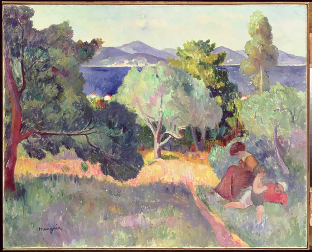 Path in Saint-Tropez, 1905 van Henri Manguin