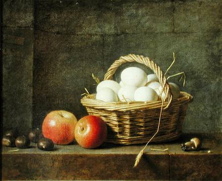 The Basket of Eggs van Henri Roland de la Porte