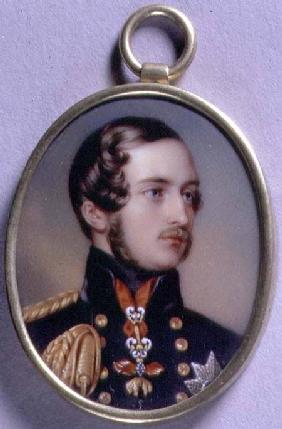 Portrait Miniature of Prince Albert (1819-61) 1842 (w/c on enamel on gold)