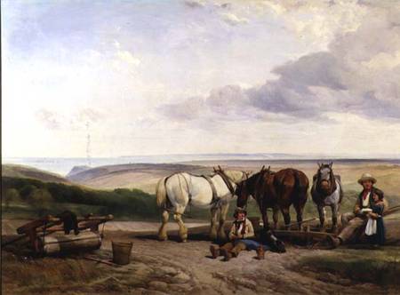 The South Side of the Vale of Ecclesborne, near Hastings, East Sussex van Henry Brittan Willis