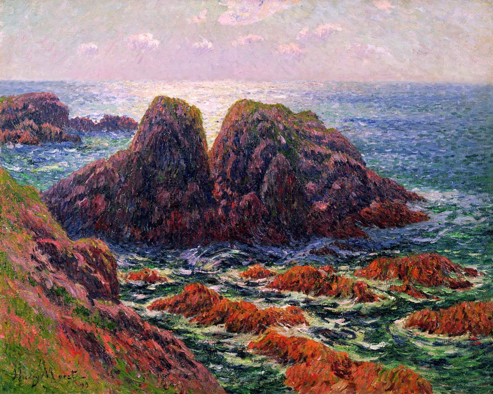 The sea at Finistere van Henry Moret