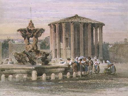 Fountain in Rome van Henry Parsons Riviere