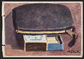 Purse and matches, c.1930 (pencil & w/c on paper)