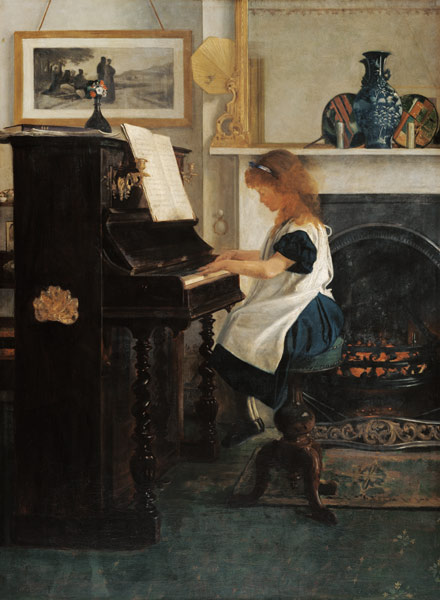 At the Piano van Henry Stacey Marks