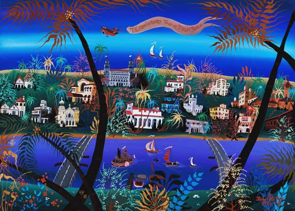 75th Anniversary of Palm Beach, Florida (oil on canvas)  van Herbert  Hofer